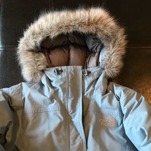 Women goose down insulated ski jacket